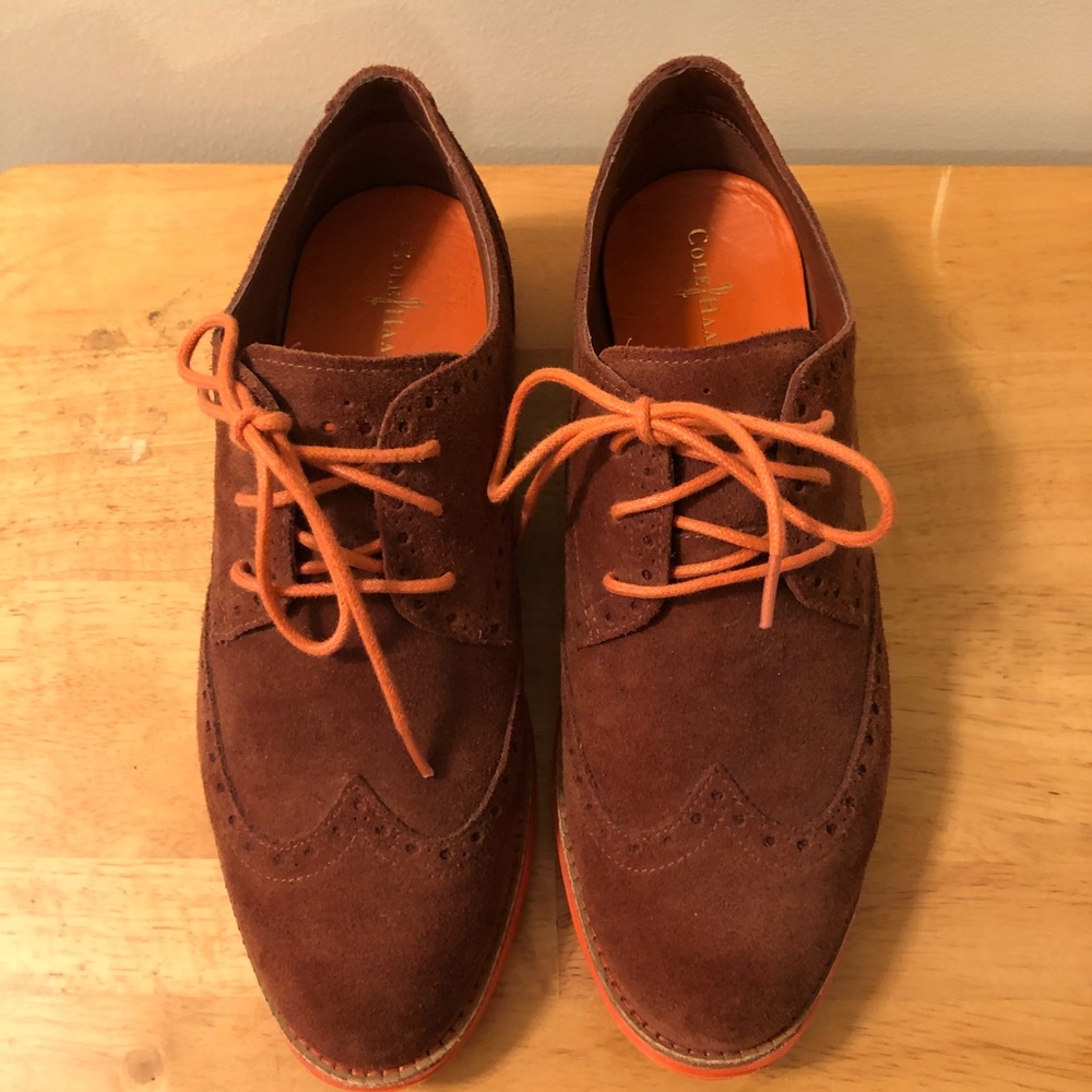 Cole Haan LunarGrand Wing Tip Sequoia/Orange